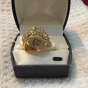 Floral Gold and Silver Women's Ring